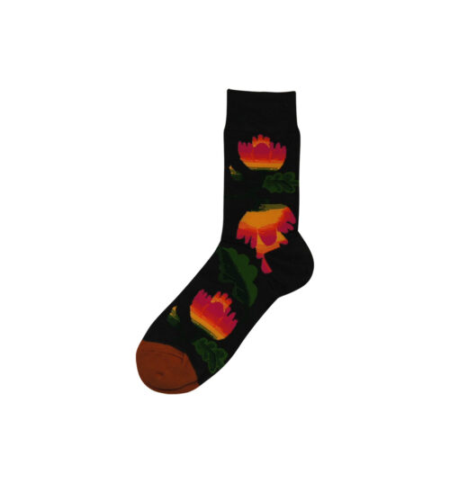 Farbenfrohen Socken mit den Seerosen